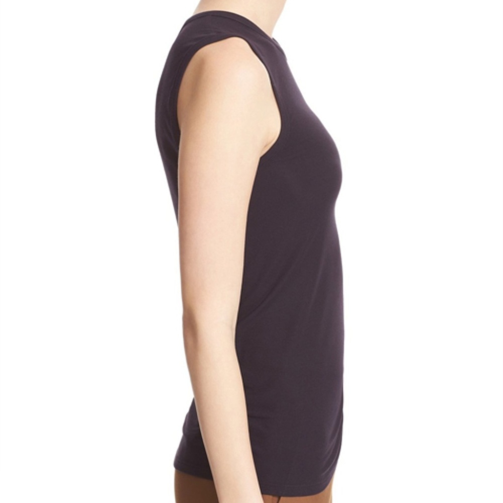 NWT Theory Rimaeya Drawstring Ribbed Tank Top - Picture 3 of 5